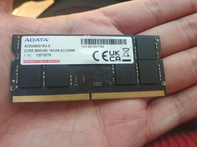 Adata Laptop Ram DDR5 16GB 5600mhz