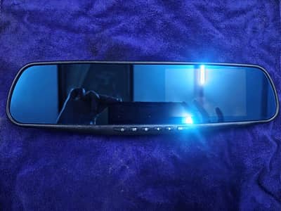 Vehicle Blackbox DVR (Rearview mirror dual channel recorder)