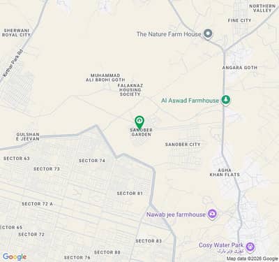 120 Sq Yard Plot West Open Road Facing Sanober Garden