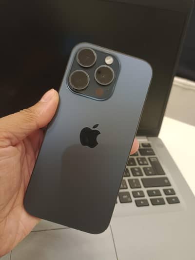Apple iPhone 15 Pro Jv Blue titanium 128gb 93 BH 390 cycles original