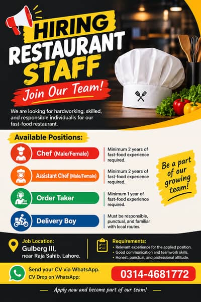 Hiring Restaurant Staff