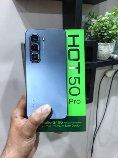 infinix Hot 50 Pro 8/128 full Box lush condition