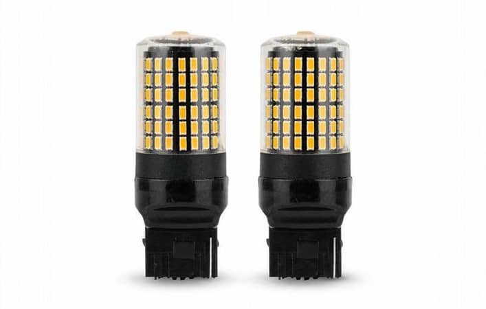 SMD LED Bulb Pair for Toyota Corolla 2009-2014 Rear Indicator - Amber Yellow - Super Bright