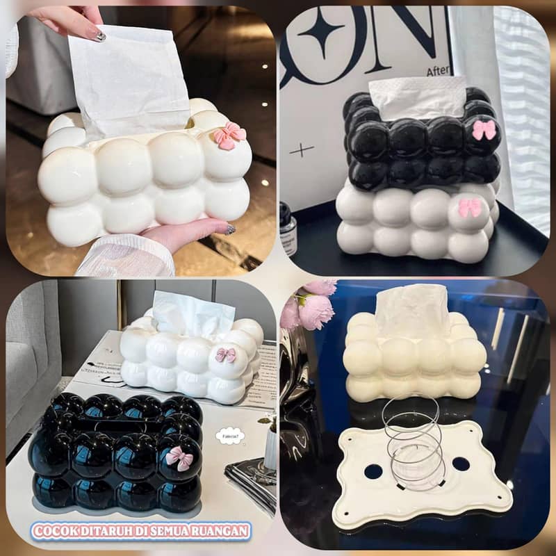 BUBBLE BOW TISSUE BOX 0