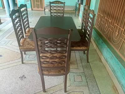6 Seater Dining Table with Chairs