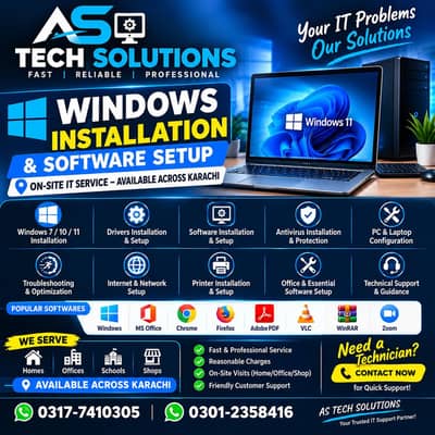 Windows Installation & Software Setup Services