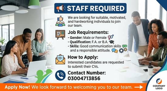  STAFF REQUIRED