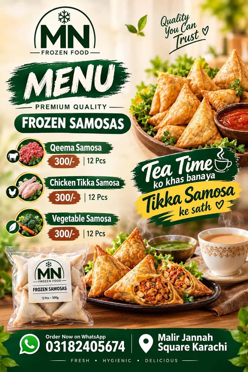 Qeema samosa Tikka samosa vegetable and lunch box service - Farm ...