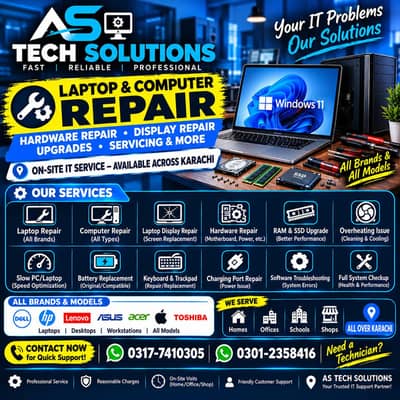 Laptop Hardware Repair | Display & Parts Replacement