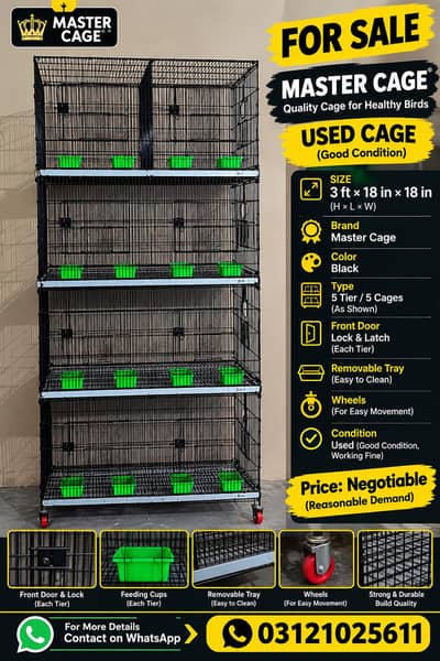 master 8 portion cage