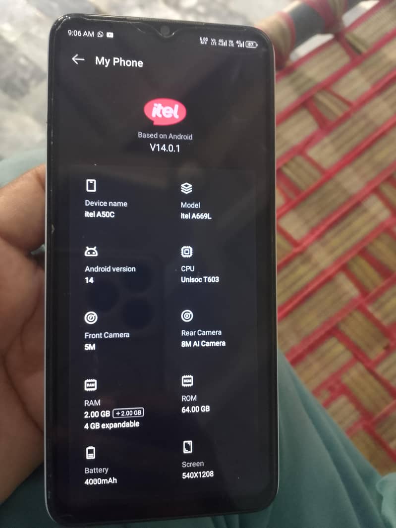Itel A50C 3