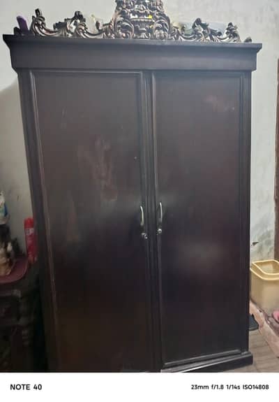 Wooden 2 Door Wardrobe لکڑی کی دو دروازوں والی الماری