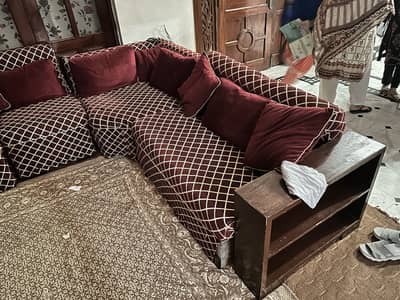 TV lounge L shaped sofa