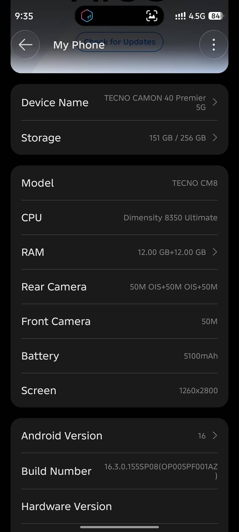 Tecno CAMON 40 Premier 1