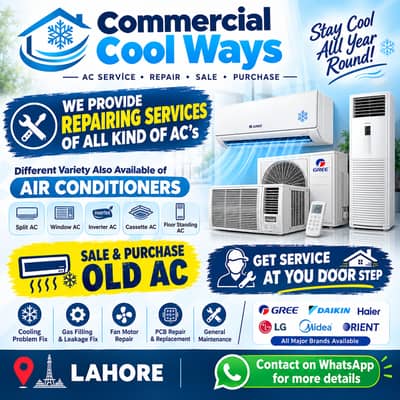 Old AC Buyer | Ac Rep,air & Ser,vice | All Types of AC also Available