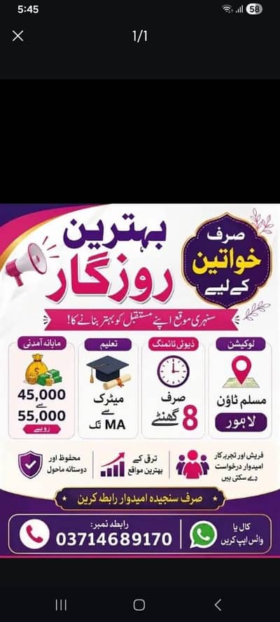Female & Male Staff Required