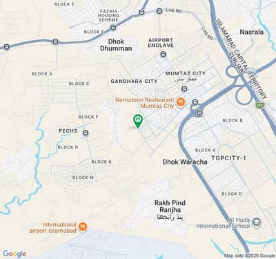 Newly developed Block of Mumtaz City IslamabadChance to buy a reasonable plot