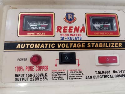 reena aotw Matic stebilozer 2500 wat
