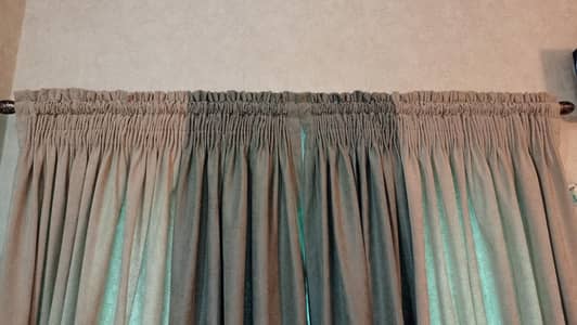 brand new 7 feet long 2 shades curtains