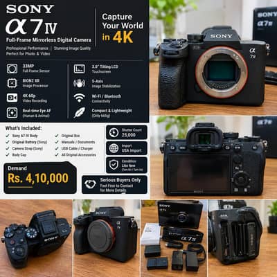 Sony A7 IV Full-Frame Mirrorless Camera — USA Import
