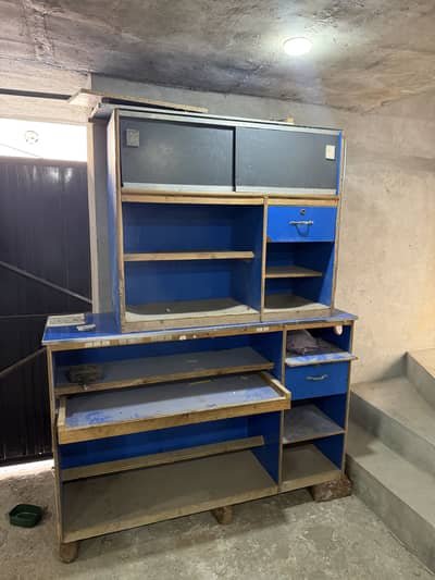 2 Counters | 3 Racks | 1 Name Stand