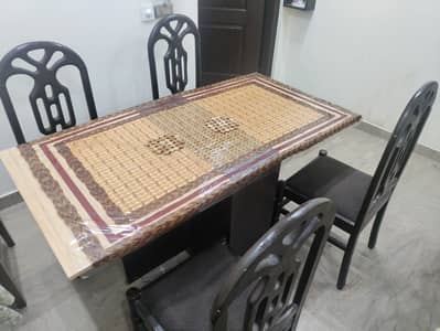 Used Wooden Dining Table & Charis for Sale for short Family