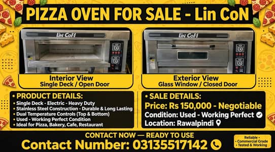 pizza oven fresh condition