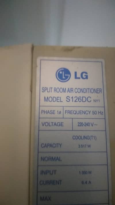 LG SPLIT ROOM AIRCONDITIONER T1