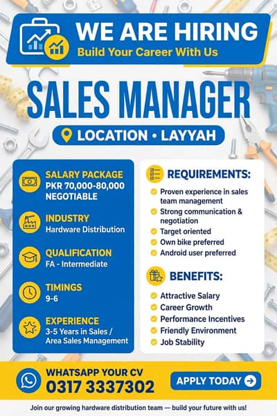 SALES MANAGER FOR LAYYAH