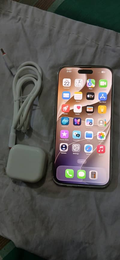 Apple iPhone 16 Pro Max 256 gb betry health 91