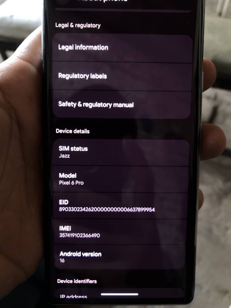 Google Pixel 6 Pro 6