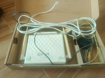 PTCL ZTE modem with all accessories