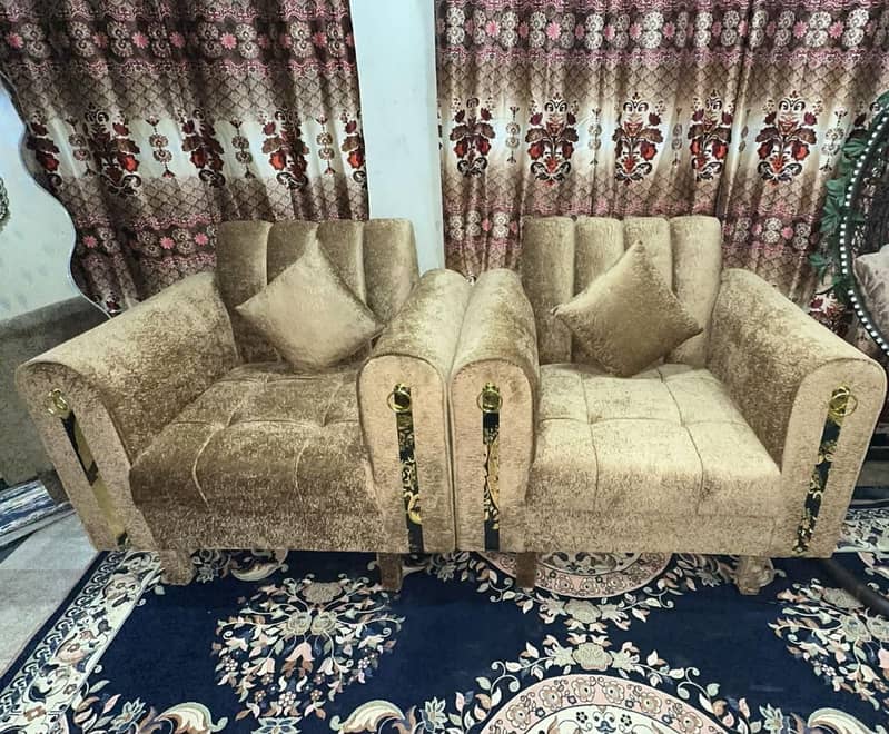 bed sofa set dressing like new 6