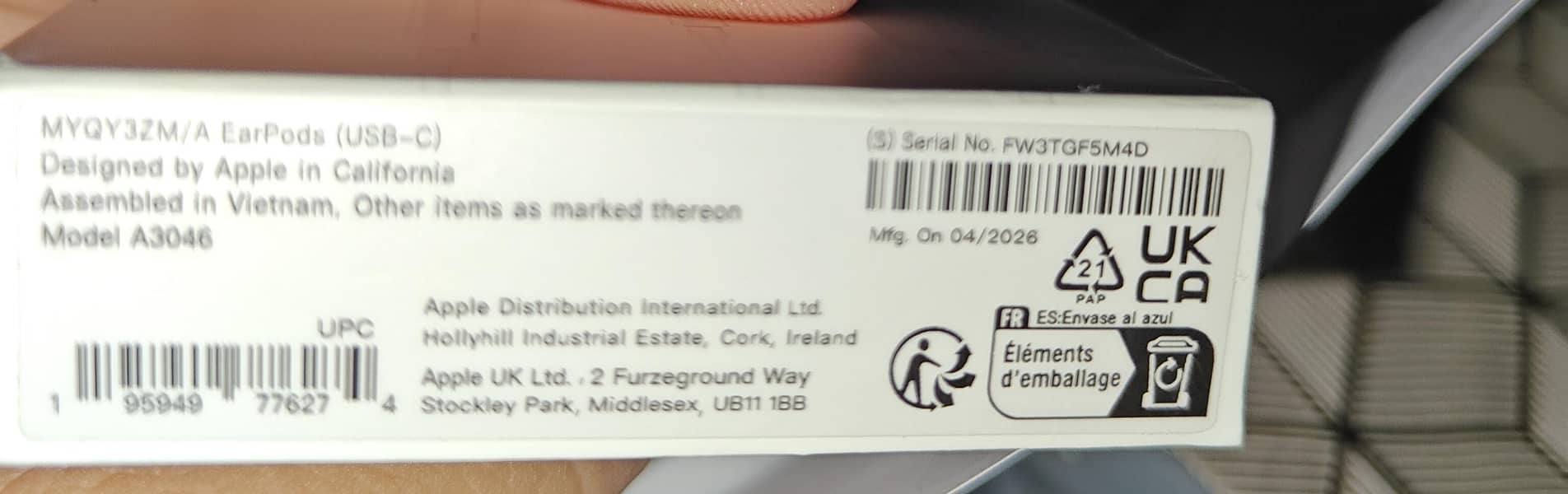 Apple Earpods Type C 2