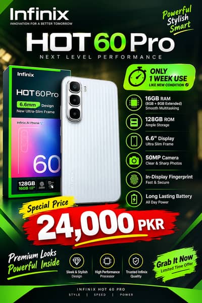  Infinix Hot 60 Pro – Brand New Mobile for Sale  Easy Installments