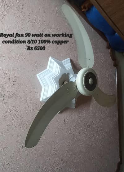 use fans royal and pak fan 100watt copper 100%