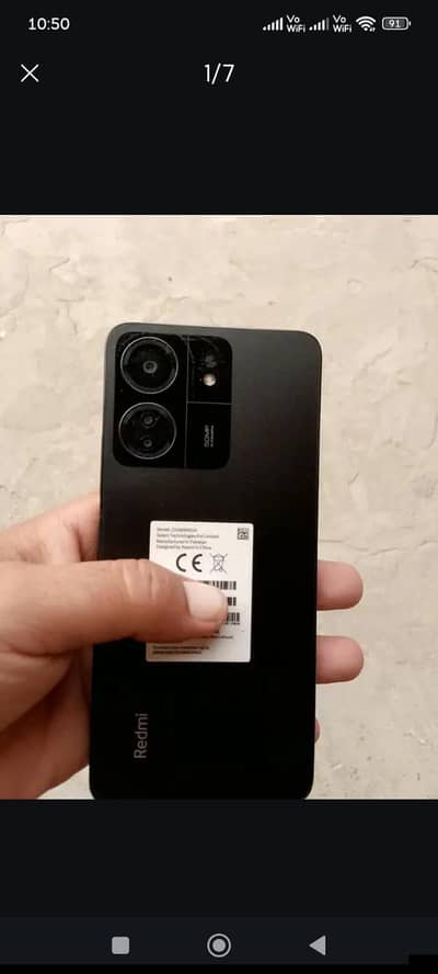 Xiaomi Redmi 13c 6+2/128 box sath charger ni ha  exchange possible