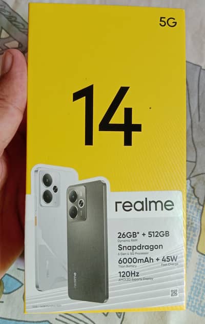 Realme 14 5G 12GB 512GB PTA Official Approved