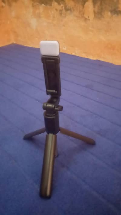 Mobile phone tripod stand adjustable height | Selfie stick for video