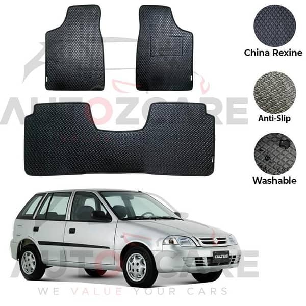 Suzuki Cultus China Rexine Floor Mat 3PCS - Model 2007-2017