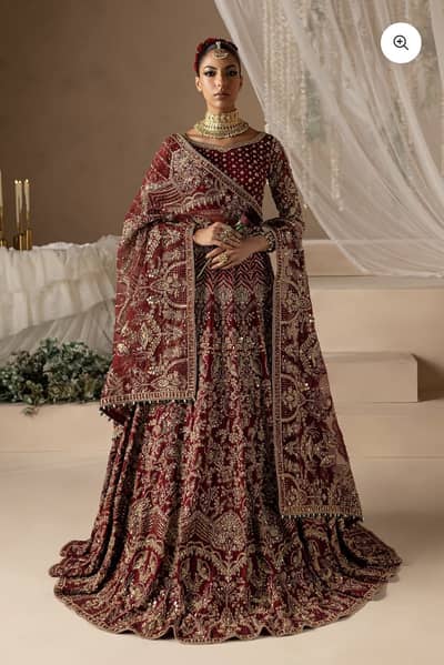 Luxury Barat Bridal lehnga| Embroidered Wedding Dress|Bridal Wear