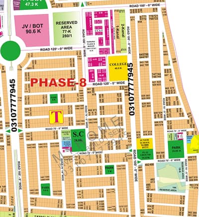 1 Kanal Plot In Prime Location of T Block, DHA Phase 8, Lahore