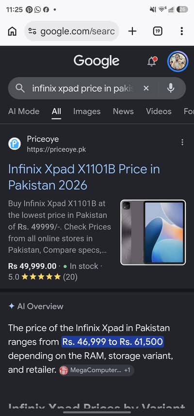 Infinix XPAD for Sale 256/16 for sale slightly used