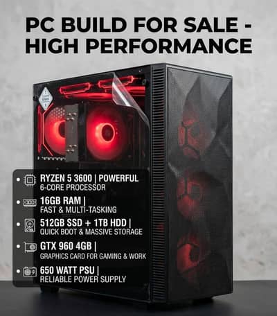 Gaming PC - Ryzen 5 3600, GTX 960 4GB, 16GB RAM