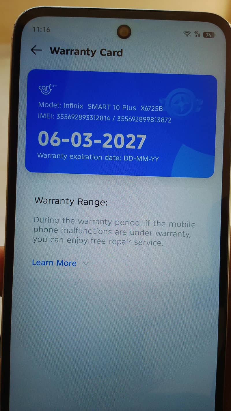 Infinix Smart 10 7