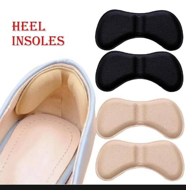 T   1 Pair Heel Insoles Pads for Women High Heel Shoes Adhesive Liner Grip Heels Protector Sticker Foot Pain Relief Care Insert Pad QS Mart