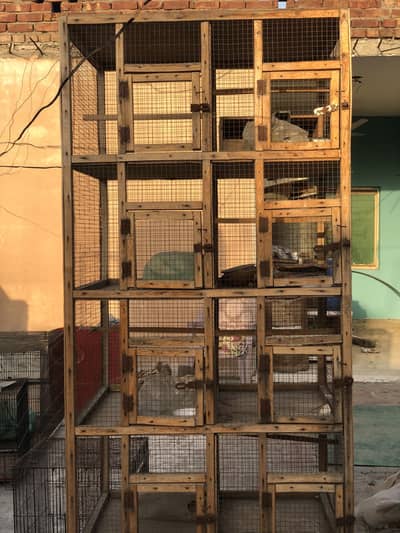 Wooden Bird Cage