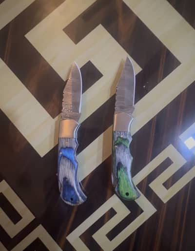 Pocket Knife, and Chef Knife Damascus Steel