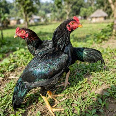 Pure Black Mushka Mianwali Aseel