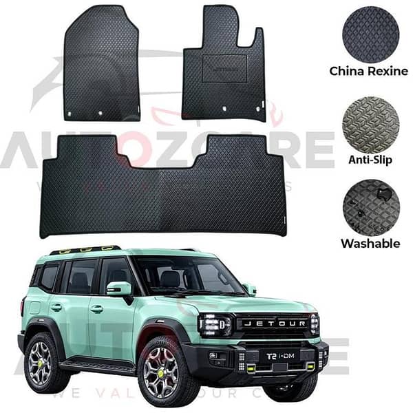 Jetour T2 China Rexine Floor Mat 3PCS - Model 2026
